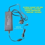 BATERAI BACKUP UPS MINI FIBERHOME / BATTERY BACKUP WIFI/ROUTER -  ADAP