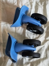 New luggage parts American Tourister Soundbox Curio wave series factory original pair of blue suitca