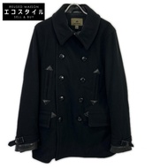 Nigel Cabourn 8090030000 黑色雙排扣呢大衣 50 碼 [二手]