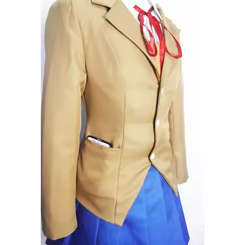 HN8 Doki Doki Literature Club Monika Sayori Yuri Natsuki Cosplay Costume School Uniform Girl Game Co