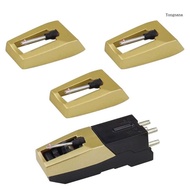 【CH*】 Turntable Upgrades Diamond Tipped Styluses Cartridge Plus 3 Needle for Enthusiasts Listening E