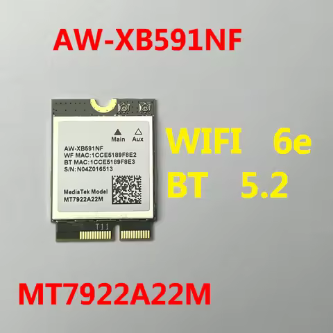 AW-XB591NF For ASUS GV301R K6500Z N7600Z M6500R GA402R PX455CB WIFI bluetooth MT7922A22M RZ616