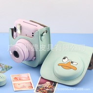 กระเป๋ากล้อง PU Mini8สากล/9 Mini11, กระเป๋าเก็บกล้องการ์ตูนสีทึบกระเป๋ารูปเป็ดโกรธกระเป๋าเอกสารสายเดี่ยว