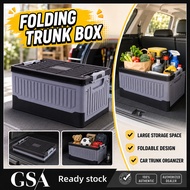 35L 45L Foldable Storage Box PP Waterproof Stackable Organizer for Camping Car Home Closet Travel