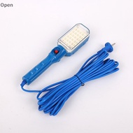 [open] Portable 7W 30LED Workshop Flashlight 220V Garage Work Light Repair Inspection Lamp 10M Power