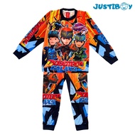 Baju Tidur Piyama Anak Laki Motif Karakter Boboiboy Lengan Panjang 3 - 12 Tahun