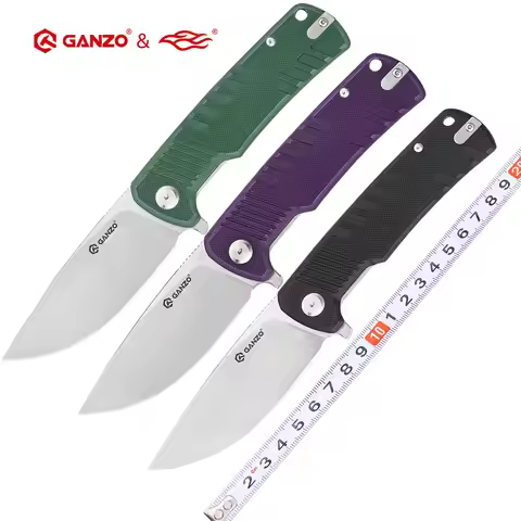+-60HRC FBknife Ganzo G769 knife D2 blade G10 handle folding knife tactical camping knife outdoor ED