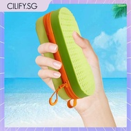 [Cilify.sg] Swim Goggle Case Silicone Goggle Case with Clip &amp; Drain Holes for Men Women Kids