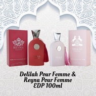 DELILAH Pour Femme / Reyna Pour Femme dan Delilah Blanc by Maison Al hambra Edp 100ml at AuraSuite