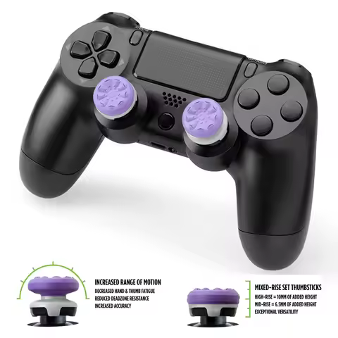 2pcs Silicone Thumb Grip for P5/ p4， For P5 Joystick Booster Caps ， Game Controller Accessories，Rock