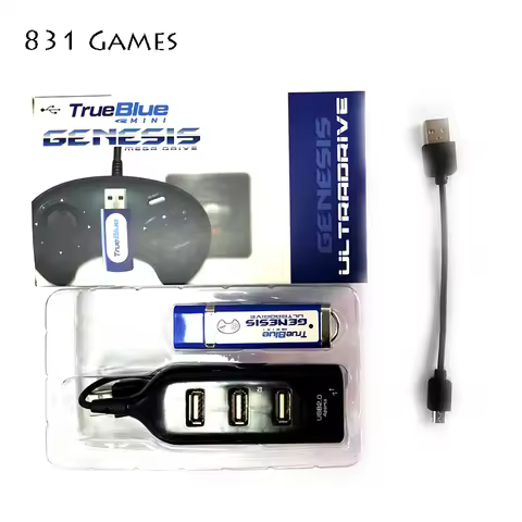 2019 New Arrival 813 Games for 2 players True Blue Mini-Ultradrive Pack for Genesis for Mega Drive M