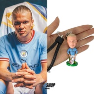 GANTUNGAN Erling Haaland Keychain Miniature Mini Figure Football Player