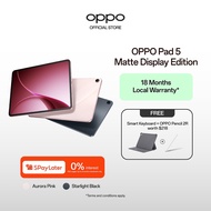 OPPO Pad 5 (WiFi / 5G) 16GB (8+8) + 256GB | 12.1″ 2.8K Anti-Glare Display | 10050mAh Battery | 18 Mo