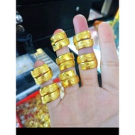 999 gold plated wrap ring