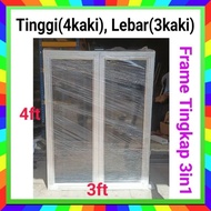3ft x 4ft(Ready Stock) Frame Tingkap 3in1