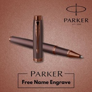 Original Parker IM Monochrome Burgundy Rollerball Pen 0.7mm with Name Engraving [New Arrival] [New Color]
