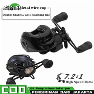 Ready Stock Fishing Reel New Casting Fishing Reel Max Drag 10kg Fishing Reel Bright Color 12+1BB Fis