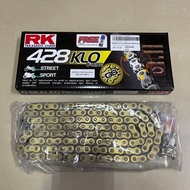 100% ORIGINAL RK RANTAI ORING O-RING GS428KLO RANTAI EMAS O RING RK 428KLO GOLD CHAIN 114L 122L 132L