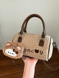 Furry Bag 2026 New Style All-Match Messenger Bag Furry Bag Ladies Portable Pillow Bag