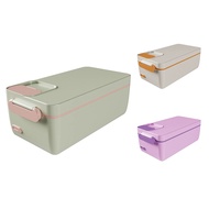 Portable Wireless Electric Lunch Box Food Heater Removable Stainless Steel Container Heated Lunch Bo