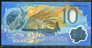 NEW ZEALAND (紐西蘭塑膠鈔),  P190a , 10 Dollars , 2000 AE , 品相 全新UNC 