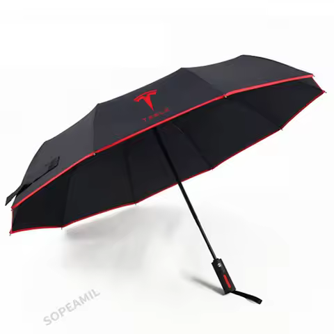 Car UV Sun Protection Sunshade Automatic Folding Windproof Umbrella Tesla Model 3 Model Y Model S Mo