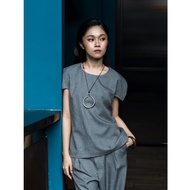 NOOMI - TOP SOLE | GREY GREY | GREY WOMEN'S BLOUSE TOP