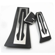 LHD Gas Fuel Brake Footrest Pedal Plate Pad AT For BMW X5 X6 F15 F16 E70 E71 E72 Pedals Pad Car Acce