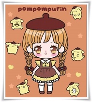 🧸pompompurin house บ้านปอม ปอม ปูริน ตุ๊กตากระดาษ บ้านตุ๊กตากระดาษ ของเล่นแฮนด์เมดไร้เสียง DIY ของเล