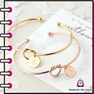 MARKAS ACC133 Alphabet Bracelet a to P Alphabet Letter Bangle Women's Fashion Accessories a Y1270