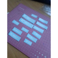 sticker HITACHI rc excavator scale 1/14/huina