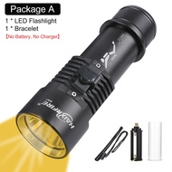 HaixnFire DV57แสงสีเหลืองดำน้ำไฟฉาย5000 Lumens กันน้ำ XHP70ไฟฉายดำน้ำ