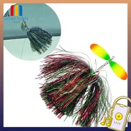 MYRONGMY Bucktail Spinner Bait, Spinner Design 45g Fishing Spinner Bait, Musky Bucktail sequin Buckt