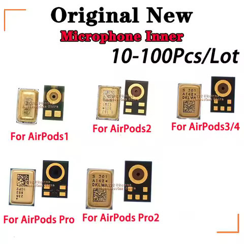 10-100Pcs/Lot New Original Microphone Inner MIC Receiver Speaker For AirPods 1 2 3 4 Pro Pro2 A2083 