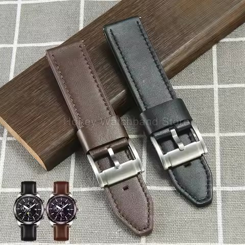 For Fossil FS4682 JR1354 JR1504 JR1401 ME3052 ME3054 Genuine Leather Watch Strap 20 22mm Breathable 