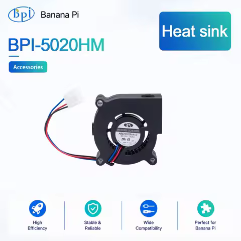 Banana Pi BPI-R4 PRO 5020HM Heatsink Fan for BPI-R4 PRO Router Board Development Board SBC Intellige