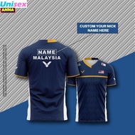 Free Custom Name Jersey Yonex 2025 Badminton Malaysia Custom Name Kids Jersey Badminton Custom Name 