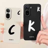 For Xiaomi Redmi A7 Pro 2026 Case 25128RN17Y Lucky Initial Letters TPU Soft Silicone Couple Phone Co