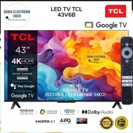 NEW TCL 43V6B 43" GOOGLE TV 4K UHD DOLBY SMART TV 43 INCH | tcl 43V6B smart tv tcl 43 inch