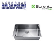 SORENTO SRTKS6090 Stainless Steel 304 Undermount Single Bowl Kitchen Sink Combo Set c/w Kitchen Fauc