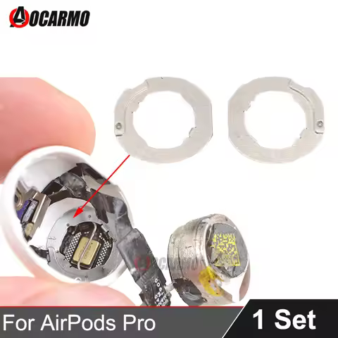 Aocarmo For Apple AirPods Pro A2084 A2083 Earphone Inside Microphone Fixing Buckle Metal Ring Repair