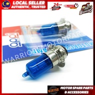 APPI EX5/WAVE/Y100/Y110/LC135 V1-V2 HARDGLASS BULB COOL BLUE 4000K MENTOL BIG LIGHT biru 12V 25/25W 