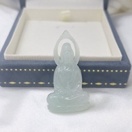 冰芙蓉種 觀音 吊墜 | 天然緬甸玉A貨翡翠