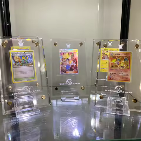 Acrylic PTCG Pokemon ACG 25th Anniversary Collection souvenir card brick transparent stand display C