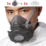 [Likelyhood] หน้ากากป้องกันแก๊สกรองเครื่องช่วยหายใจแบบ3 In 1 3M 3200 N95ป้องกันฝุ่นได้อย่างสมบูรณ์