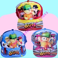 Hats for boys and girls aged two to five years, stumble guys character, a combination of prints and 