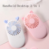 Mini Air Cooling Fan USB Rechargable Desk Fan Handheld Portable Fan Low Noize for Office Room Travel Outdoor