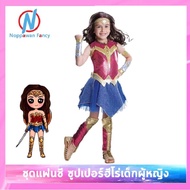*พร้อมส่งจากไทย *ชุดแฟนซี ชุดซุปเปอร์ฮีโร่เด็กหญิง วันเดอร์เกิร์ล ซุปเปอร์เกิร์ล  แบทเกิร์ล WonderGirl Supergirl Batgirl