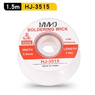 Solder Wick Desoldering Tin Cleaning Tape 5 Meters Long 1mm, 1.5mm, 3.5mm Wide