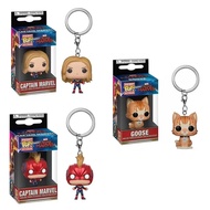 Funko pop Captain Marvel Cat Devouring Beast Keychain Pendant Orange Cat